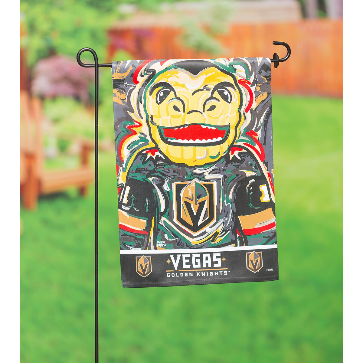 Vegas Golden Knights Justin Patten Suede Garden Flag