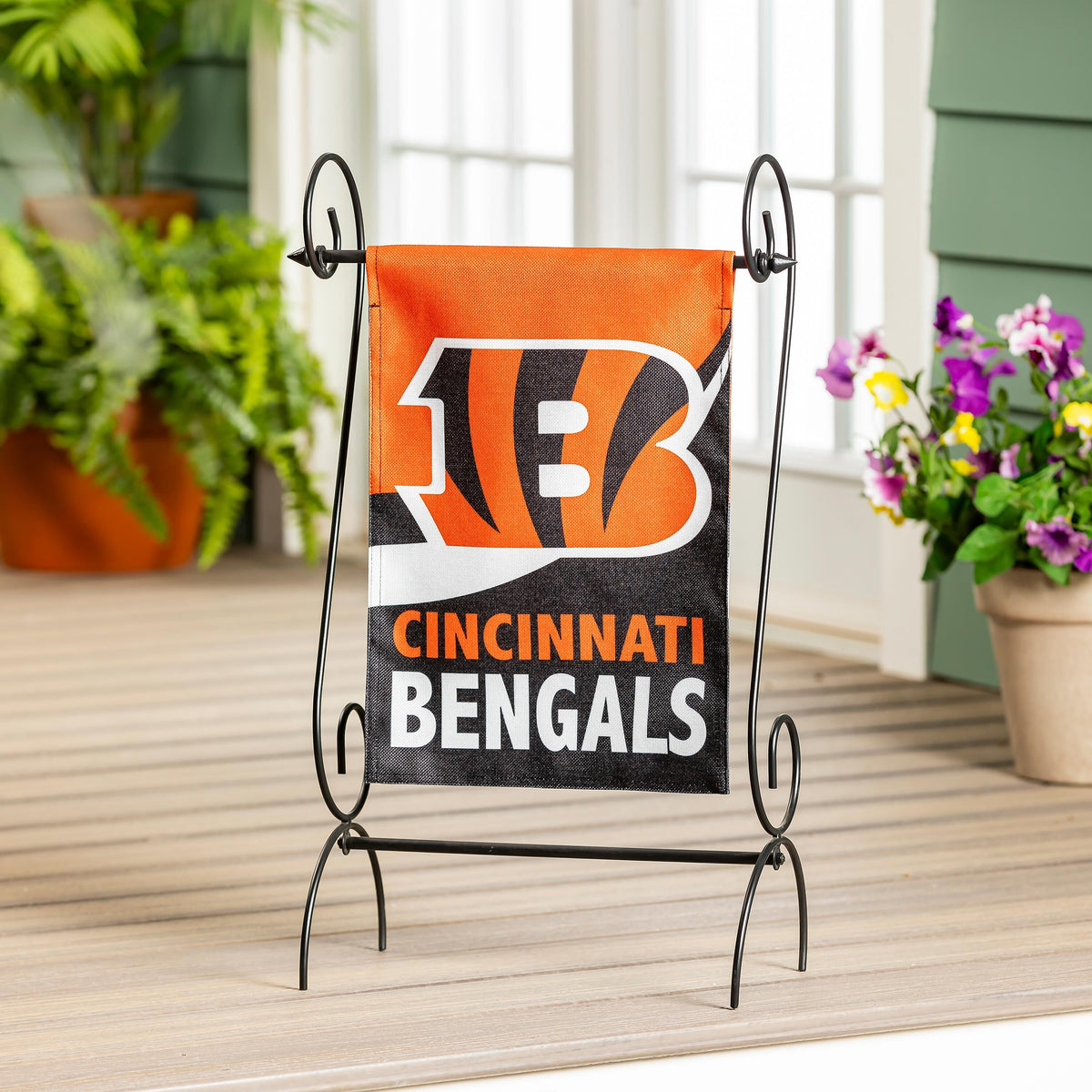 Cincinnati Bengals Burlap Flag GDN Size