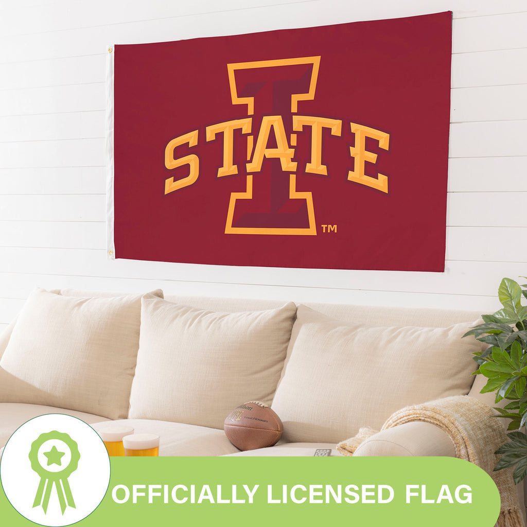 Iowa State University Single Sided Flag w/ 2 Grommets, 3'x5'