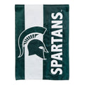 Michigan State University Mixed-Material Embellished Appliqué Garden Flag