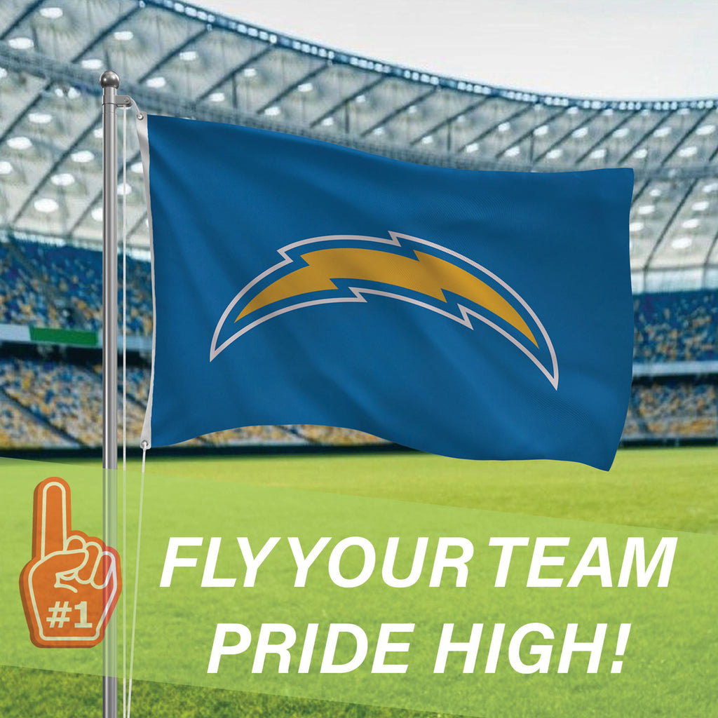 Los Angeles Chargers Single Sided Flag w/ 2 Grommets, 3'x5'
