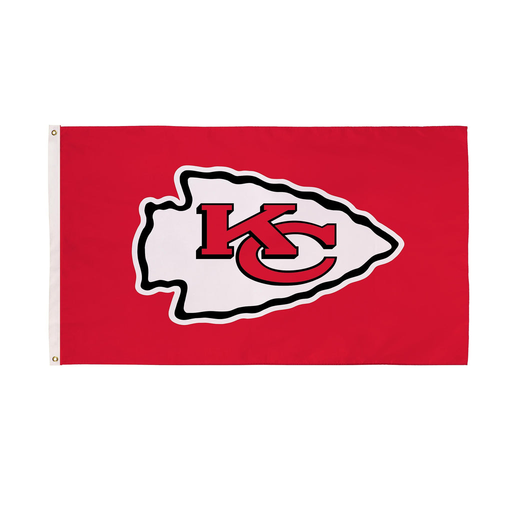 3'x5' Single Sided Flag w/ 2 Grommets, Kansas City Chiefs