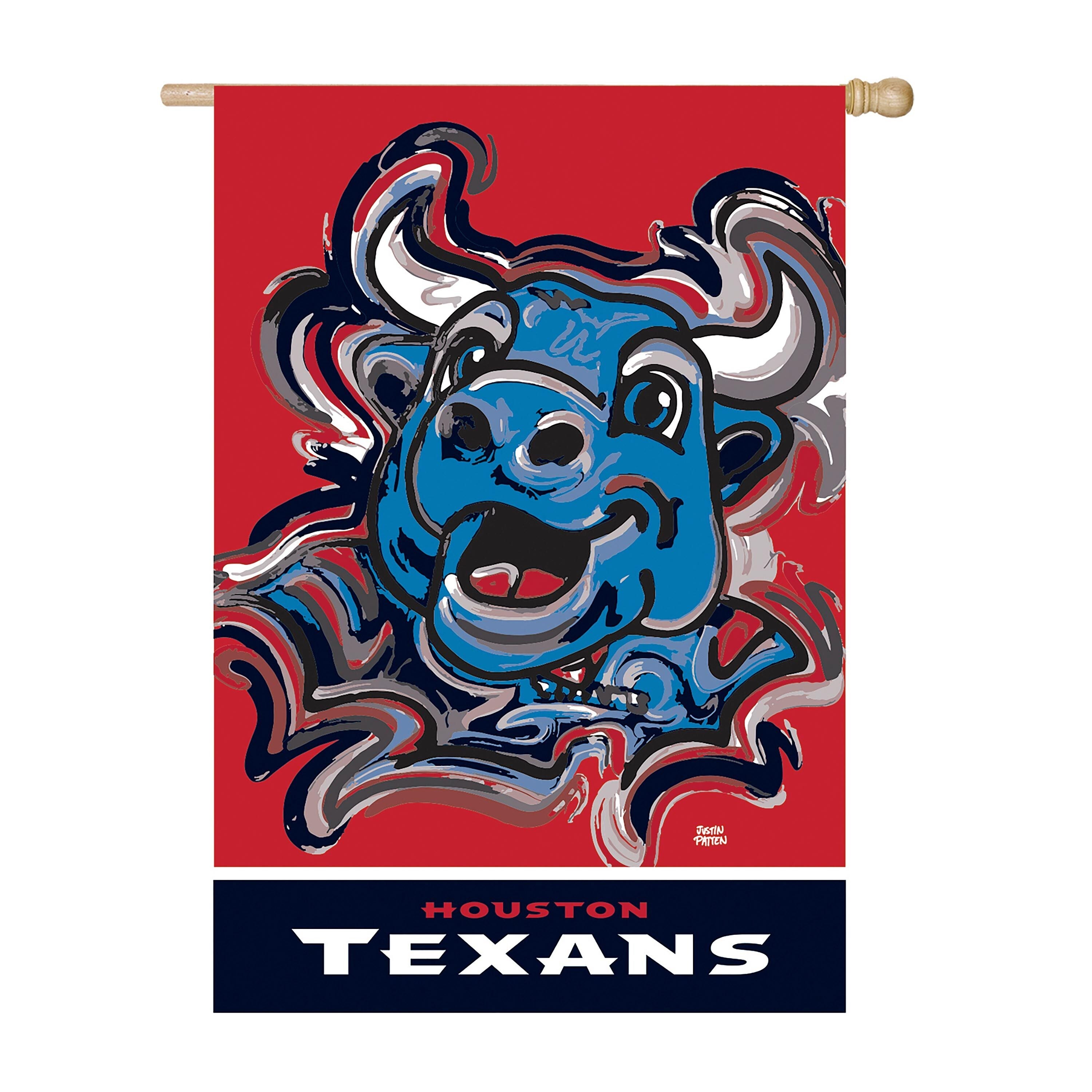 Houston Texans, Suede House Flag Justin Patten