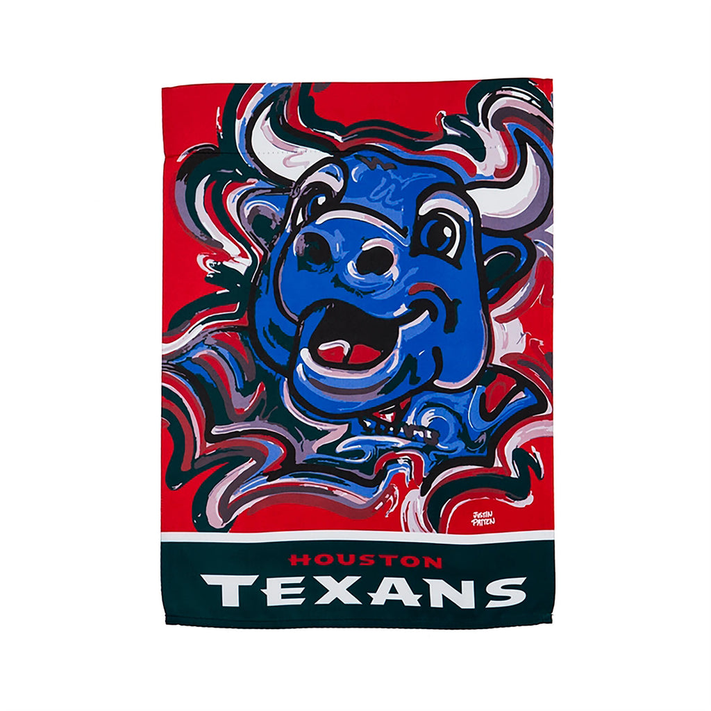 Houston Texans Justin Patten Suede Garden Flag