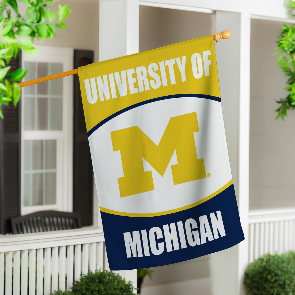 University Of Michigan Suede Flag, House