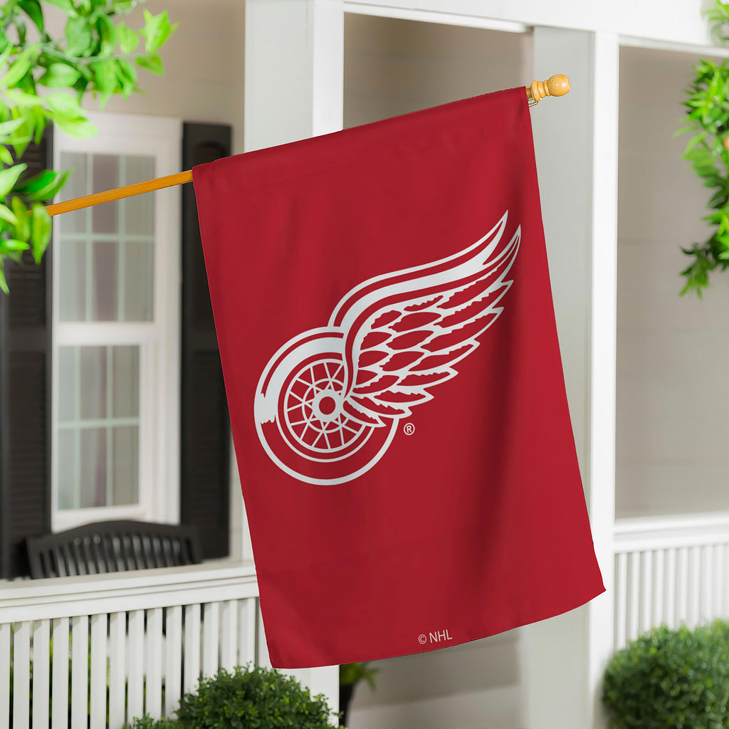Detroit Red Wings Applique House Flag