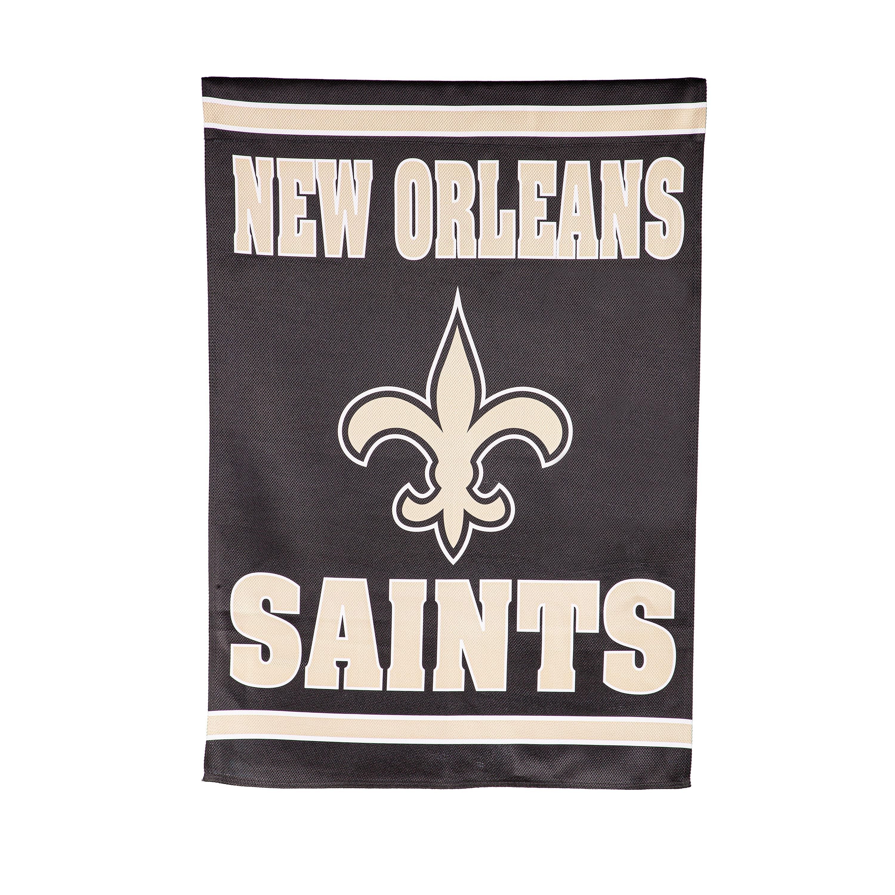 Embossed Suede Flag, House Size, New Orleans Saints