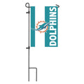 Miami Dolphins Mixed-Material Embellished Applique Garden Flag