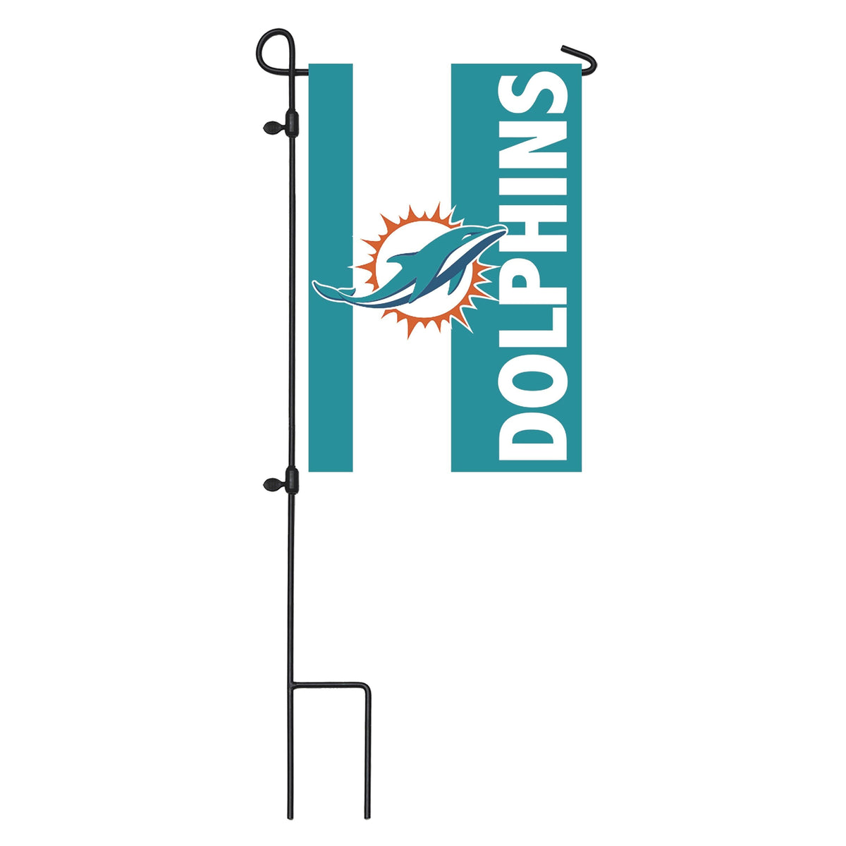 Miami Dolphins Mixed-Material Embellished Applique Garden Flag