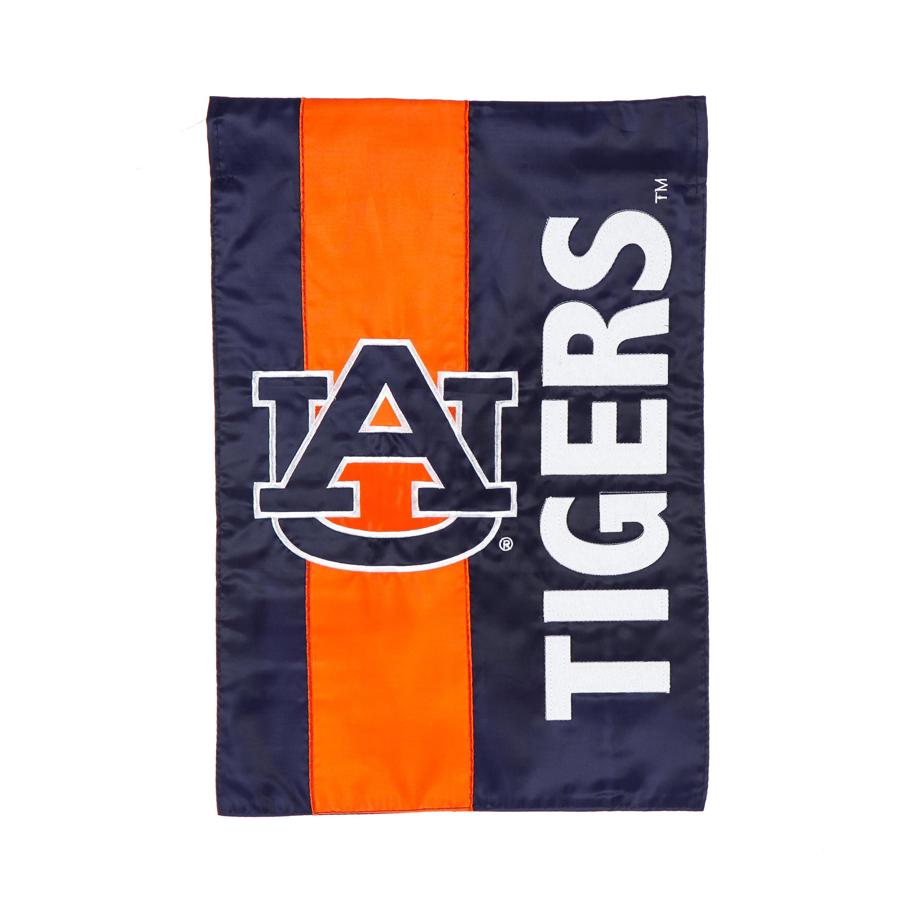 Auburn University Mixed-Material Embellished Appliqué Garden Flag