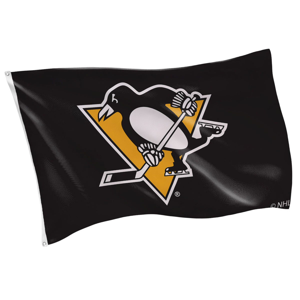 Pittsburgh Penguins Single Sided Flag w/ 2 Grommets, 3'x5'