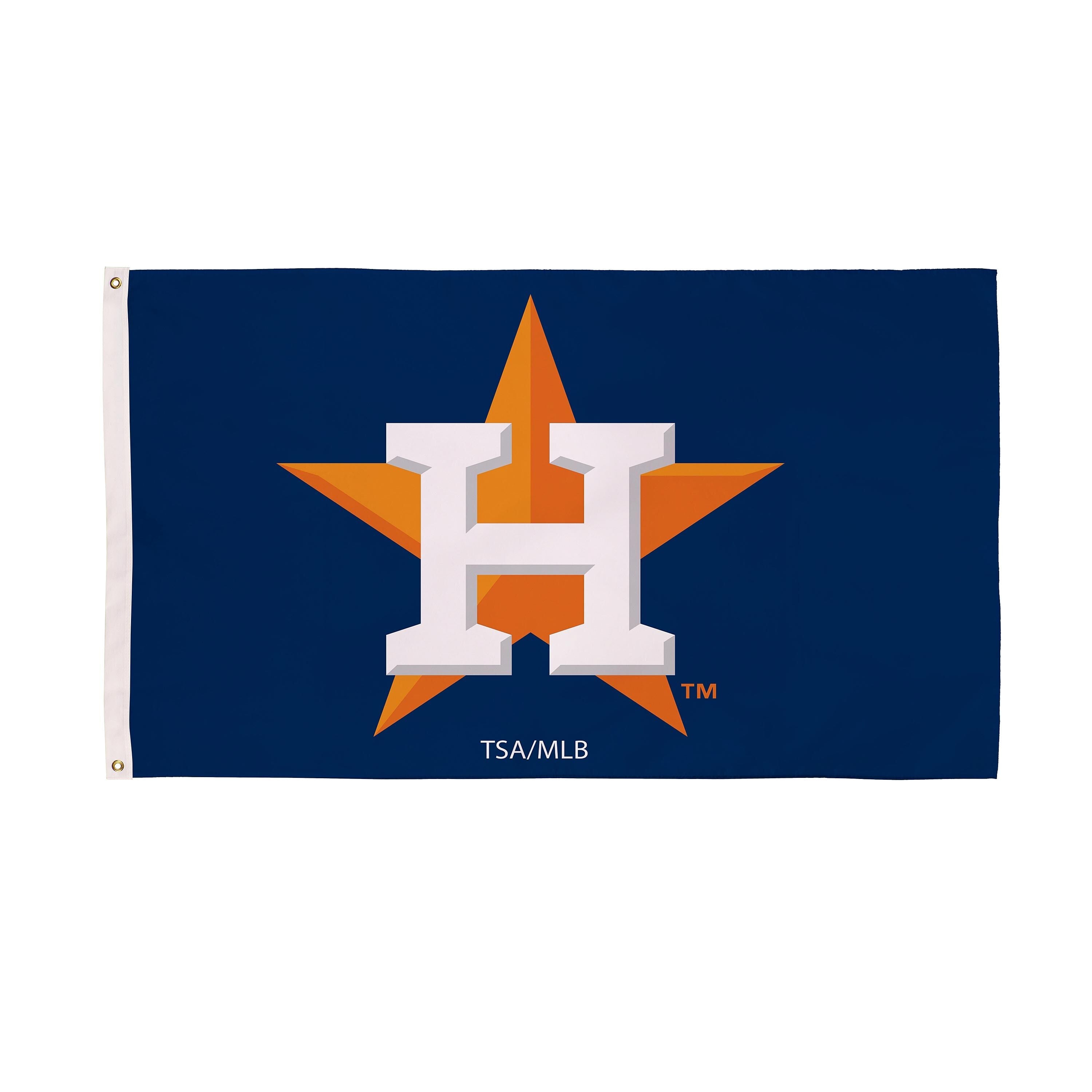 Houston Astros Single Sided Flag w/ 2 Grommets, 3'x5'