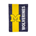 University Of Michigan Mixed-Material Embellished Appliqué Garden Flag