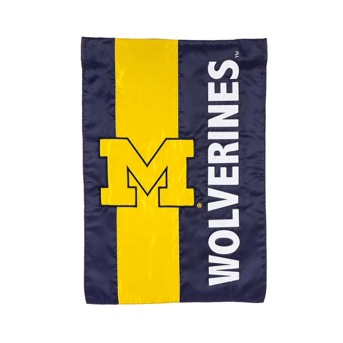 University Of Michigan Mixed-Material Embellished Appliqué Garden Flag