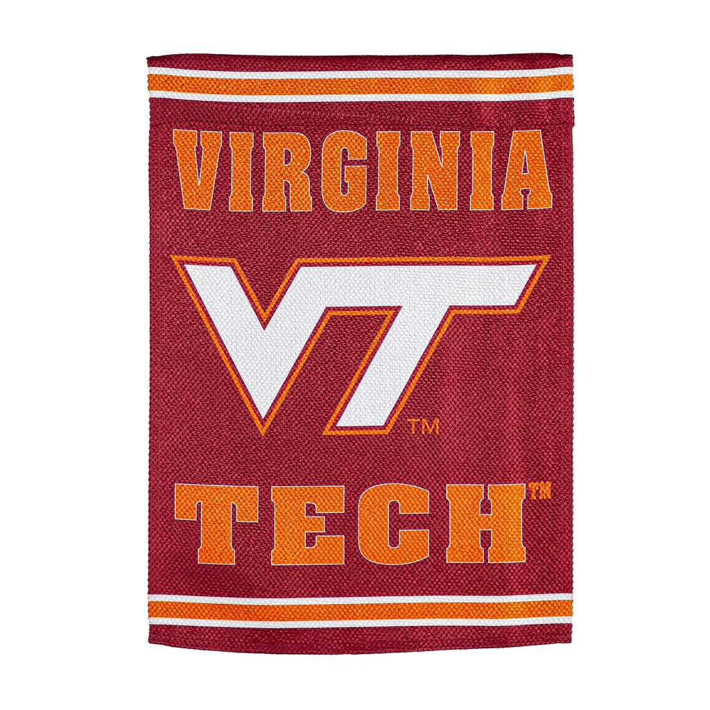 Virginia Tech Embossed Suede House Flag