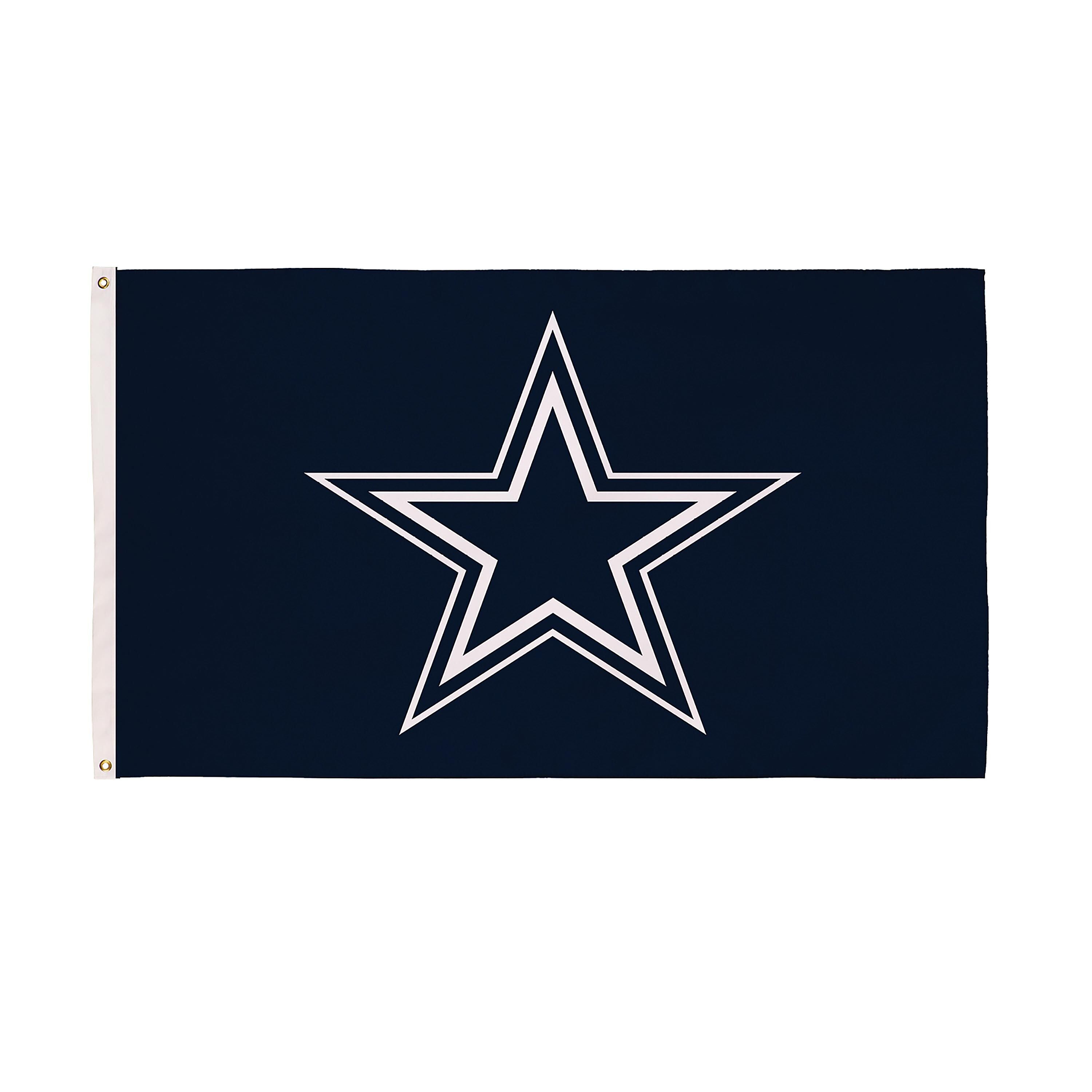 3'x5' Single Sided Flag w/ 2 Grommets, Dallas Cowboys