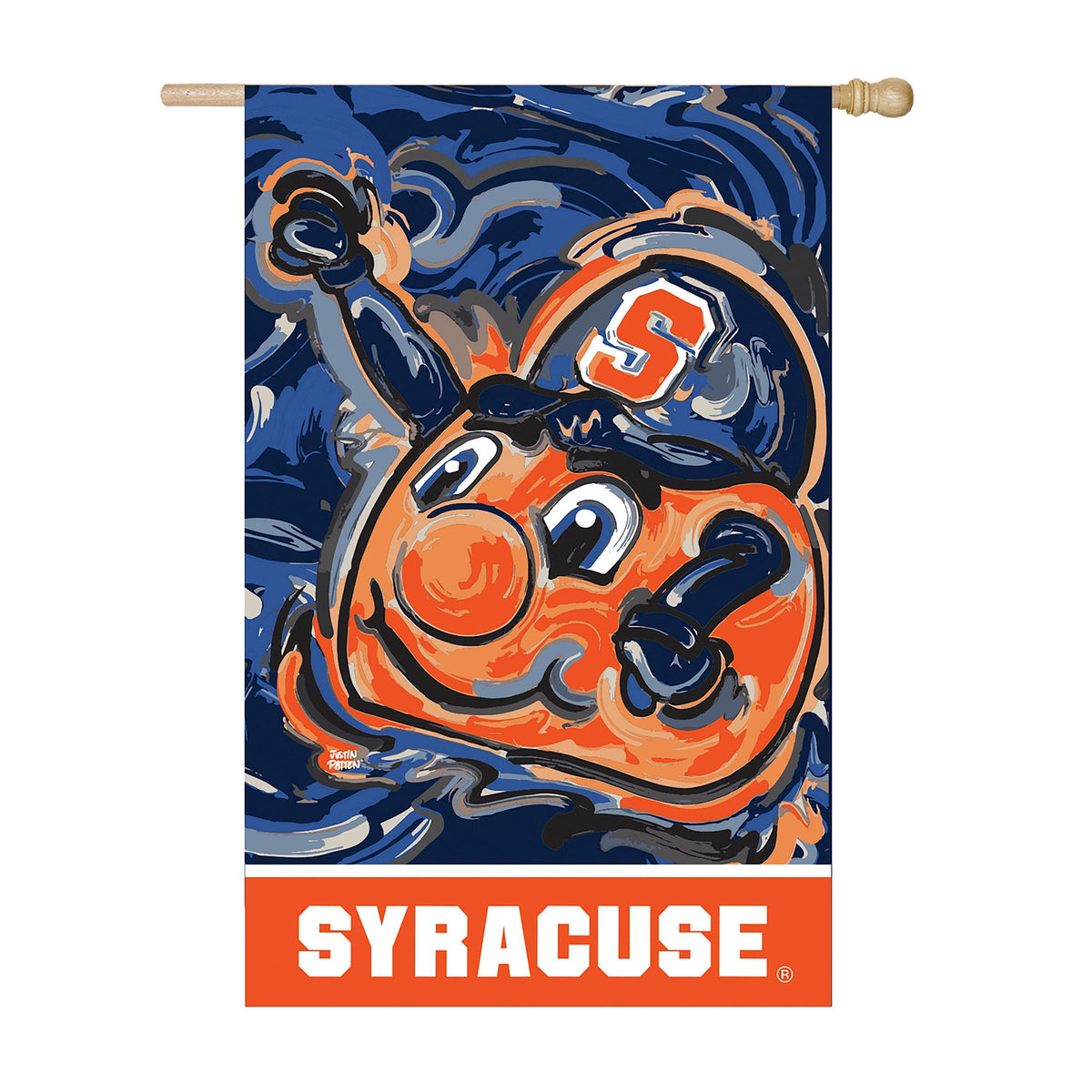 Syracuse University Suede House Flag Justin Patten