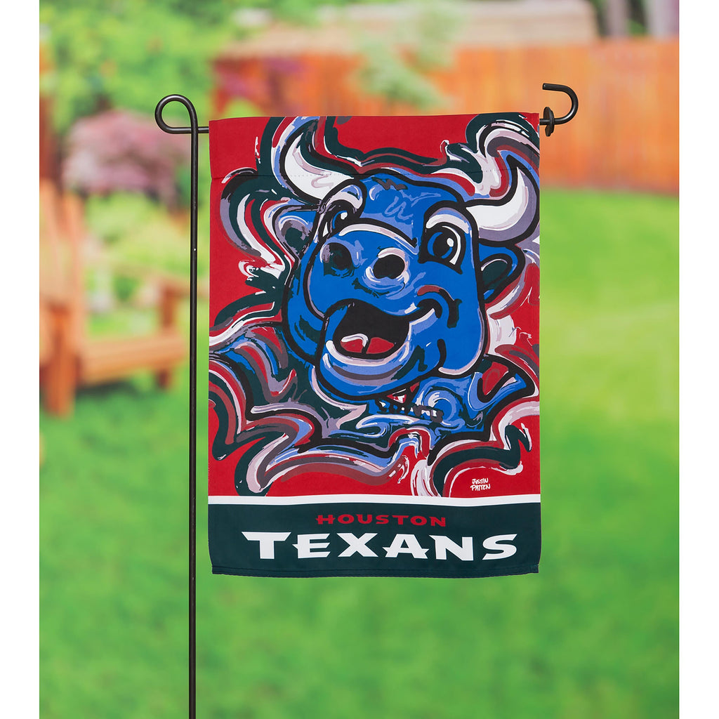 Houston Texans Justin Patten Suede Garden Flag