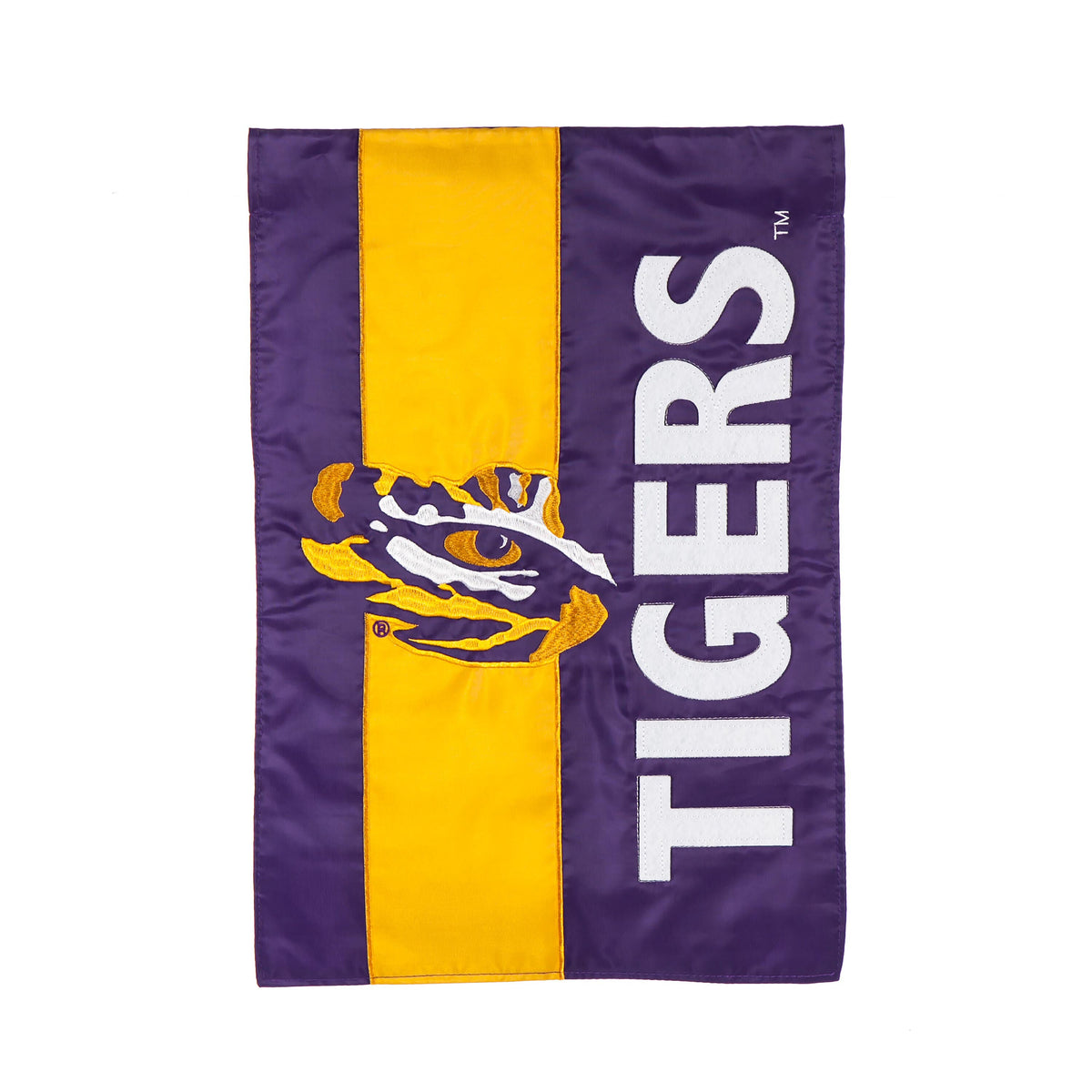 Louisiana State University Mixed-Material Embellished Appliqué Garden Flag