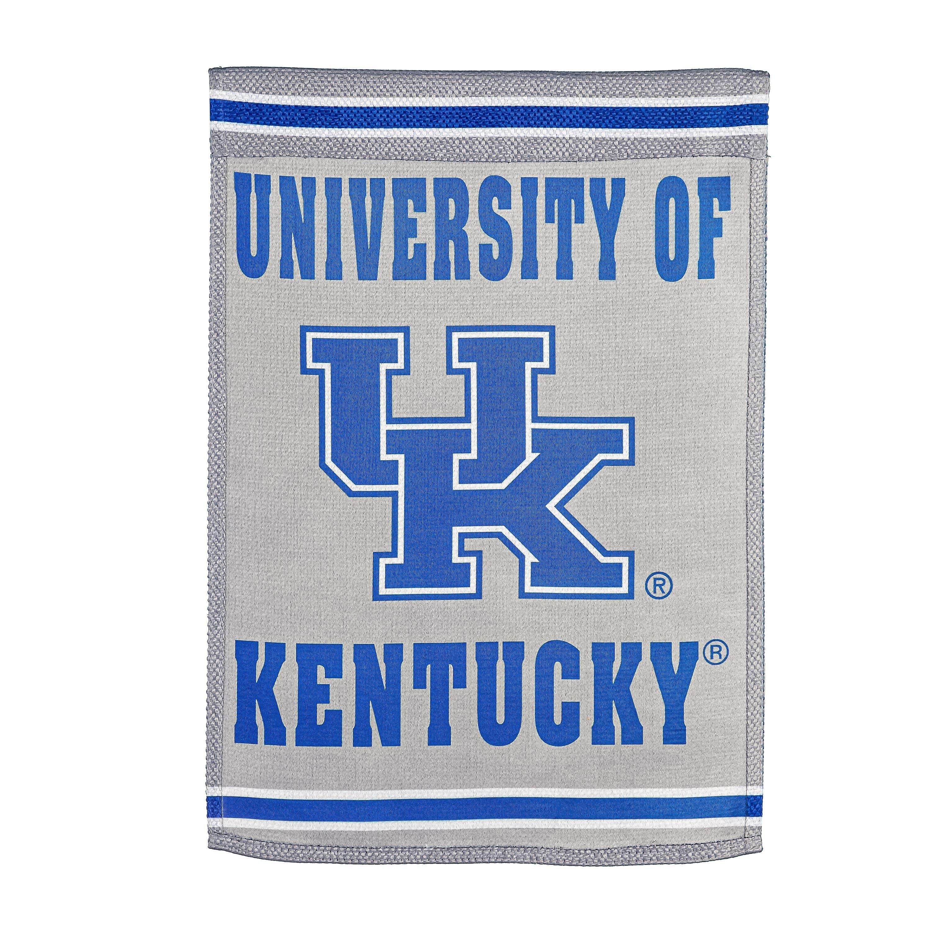University of Kentucky Embossed Suede House Flag