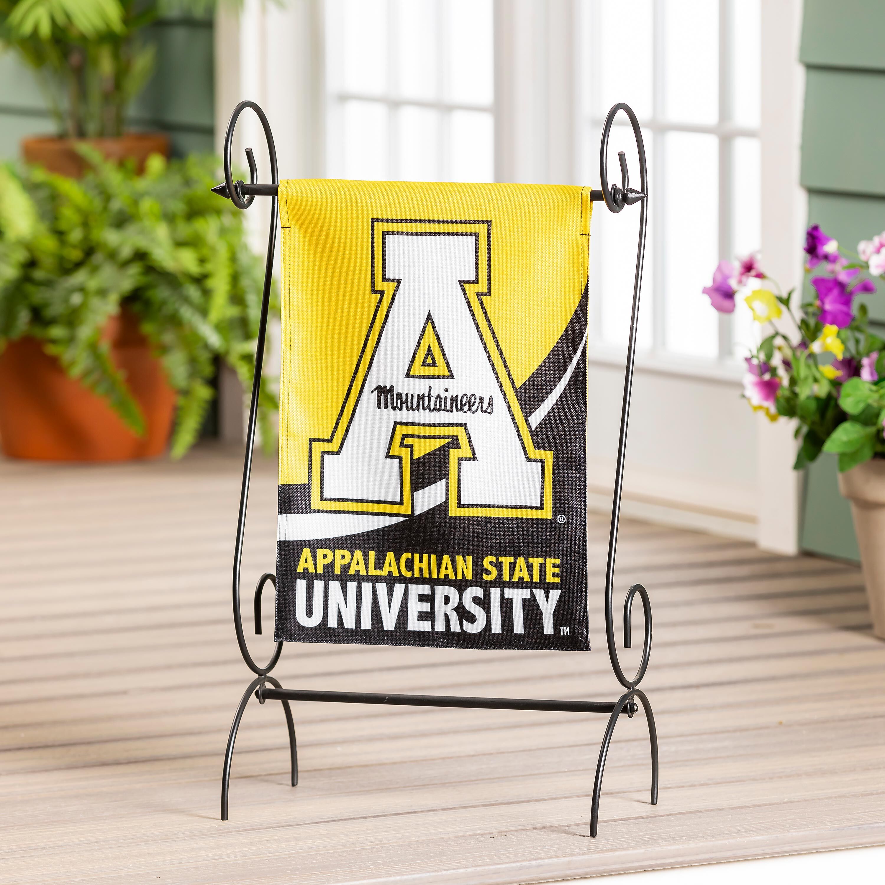 Appalachian State University Burlap Flag GDN Size