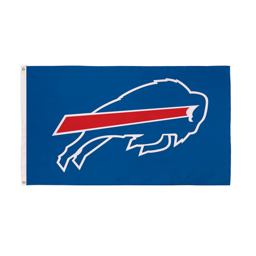 3'x5' Single Sided Flag w/ 2 Grommets, Buffalo Bills