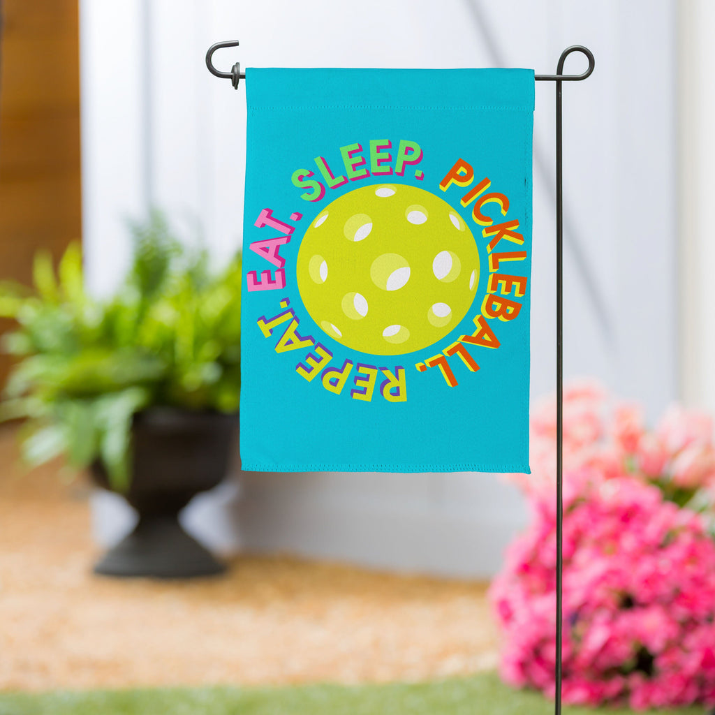Pickleball Lifestyle Suede Garden Flag