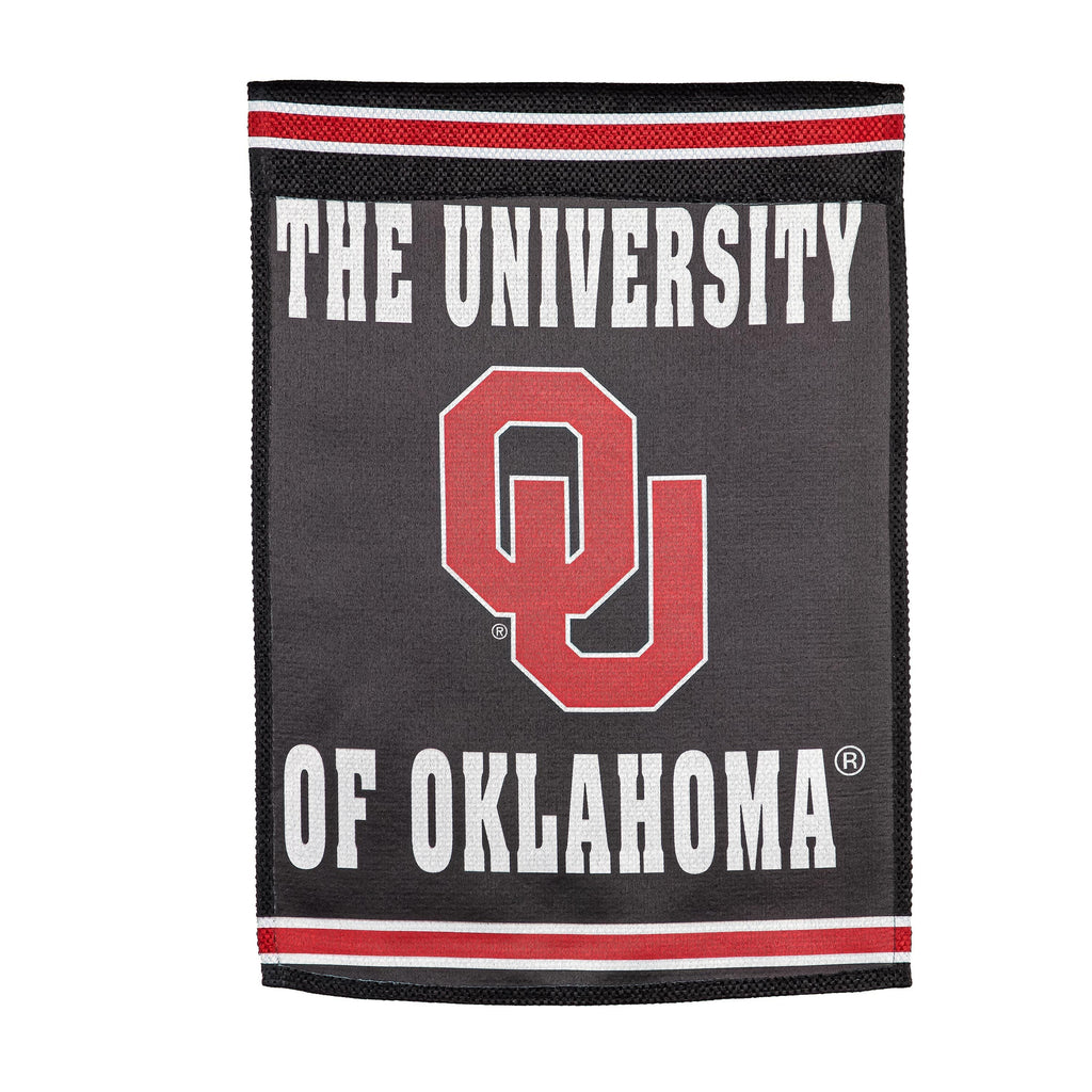 University of Oklahoma Embossed Suede House Flag