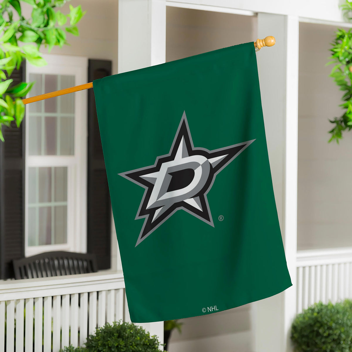 Dallas Stars Applique House Flag