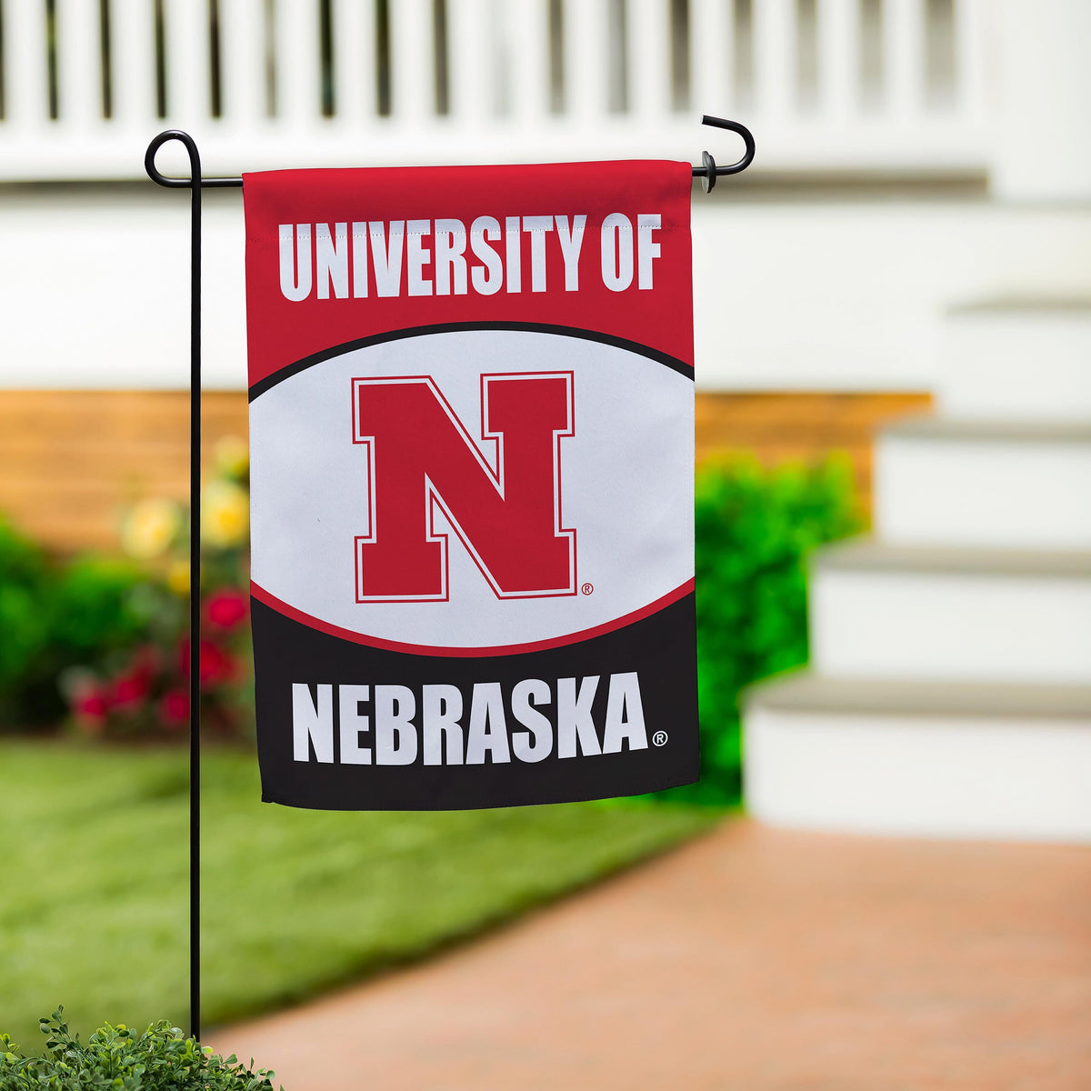 University of Nebraska Suede Garden Flag