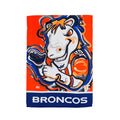 Denver Broncos, Suede Garden Flag Justin Patten