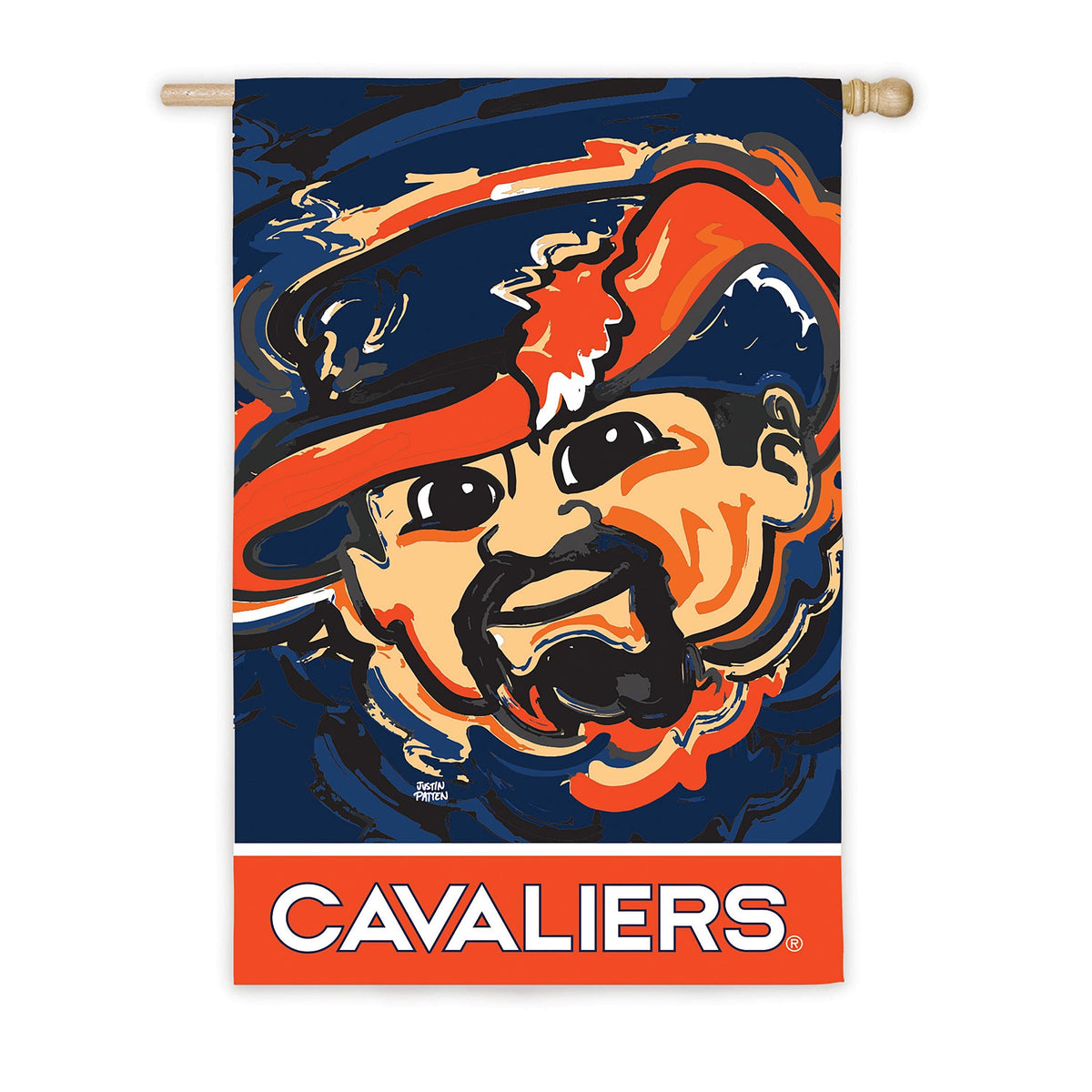 University of Virginia Suede House Flag Justin Patten