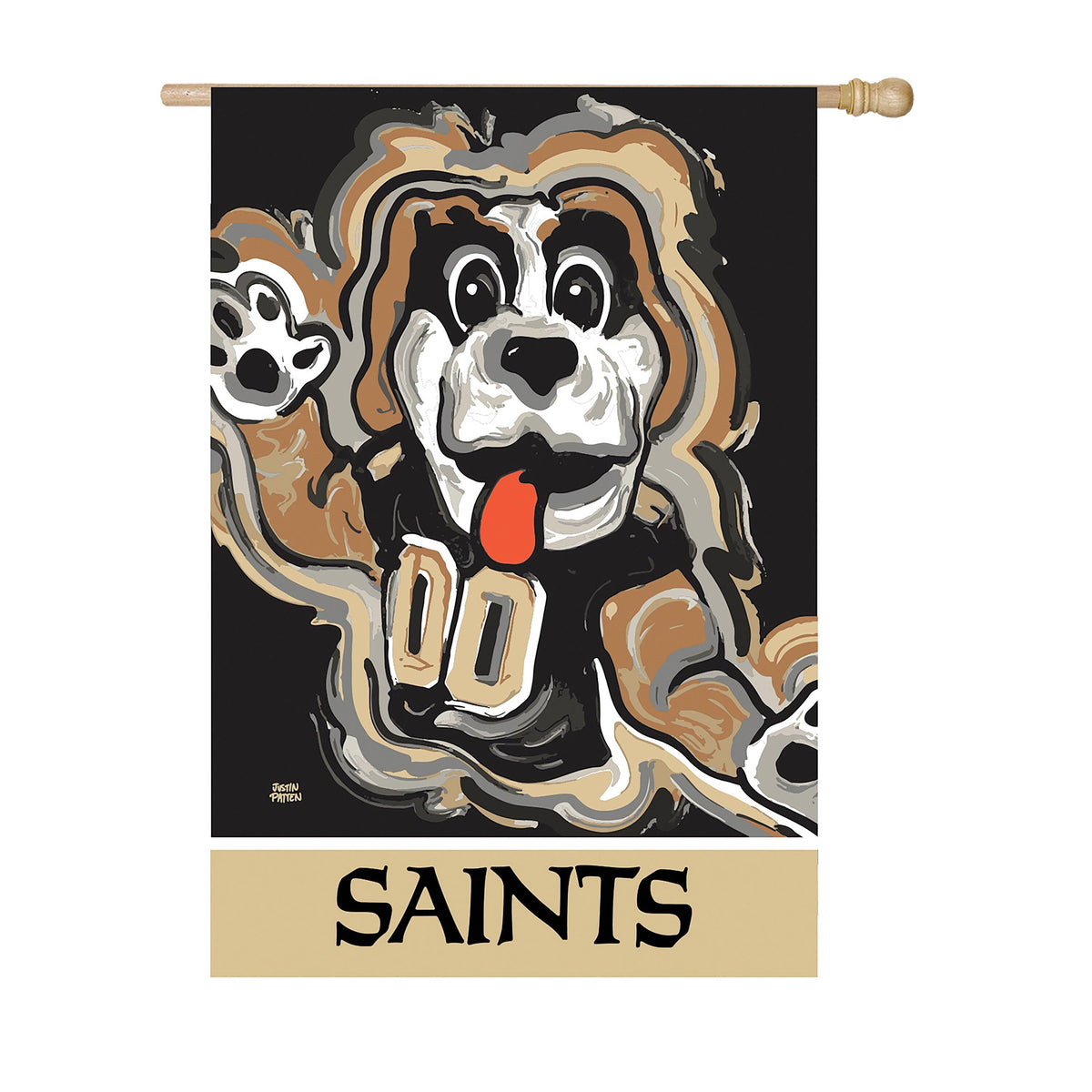 New Orleans Saints, Suede House Flag Justin Patten