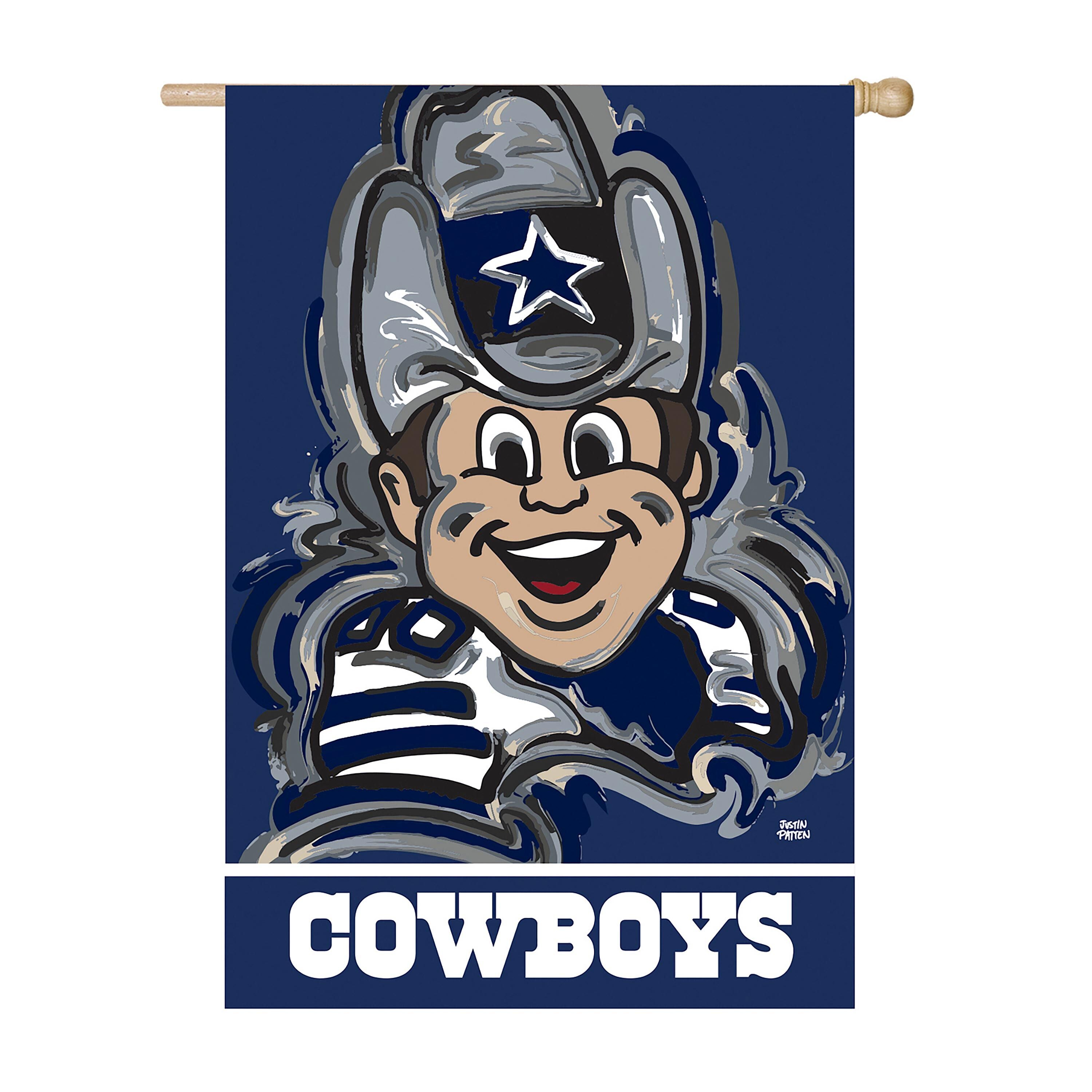Dallas Cowboys Justin Patten Suede House Flag