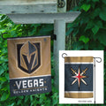 Las Vegas Golden Knights Garden Flag 2 Sided Logo