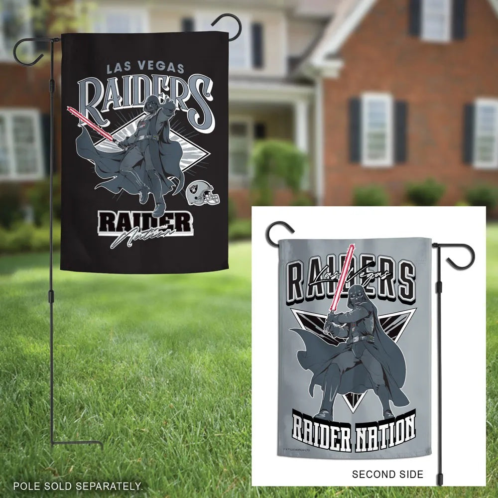 Las Vegas Raiders Darth Vader Double-Sided Garden Flag 12.5 x 18 Inches