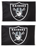 Las Vegas Raiders Flag 3x5 Black 2 Sided Logo
