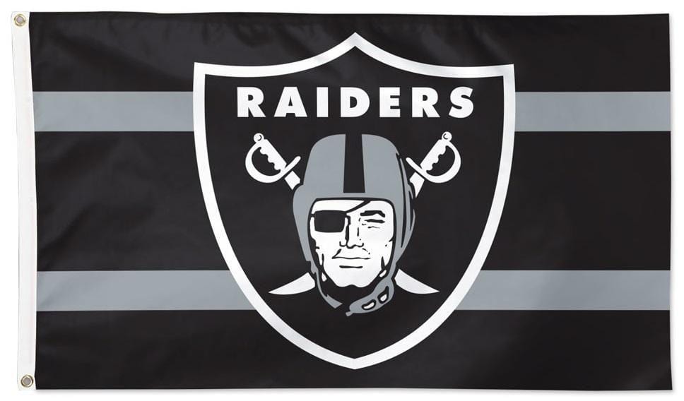 Las Vegas Raiders Flag 3x5 Home Stripe