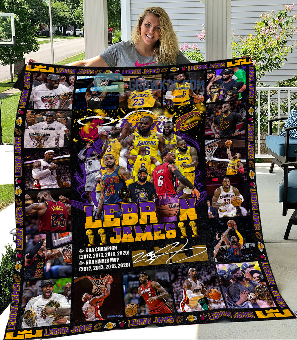 Lebron James Basketball NBA All-Time Scoring Leading Fleece Blanket Quilt