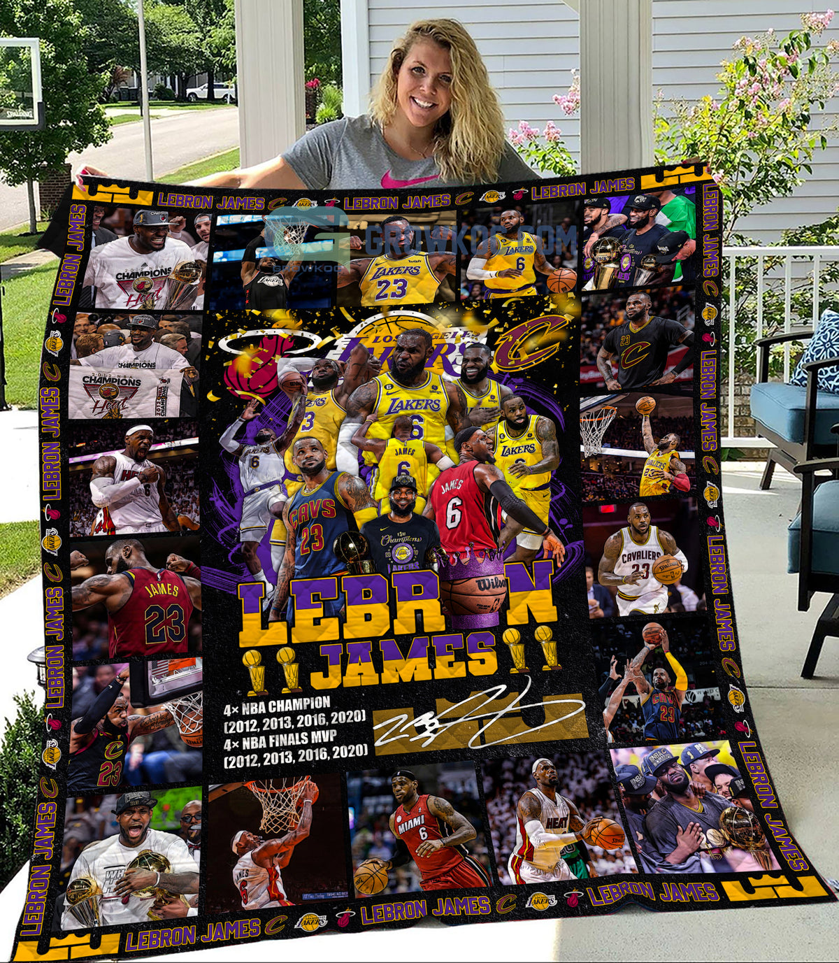 Lebron James Basketball NBA All-Time Scoring Leading Fleece Blanket Quilt