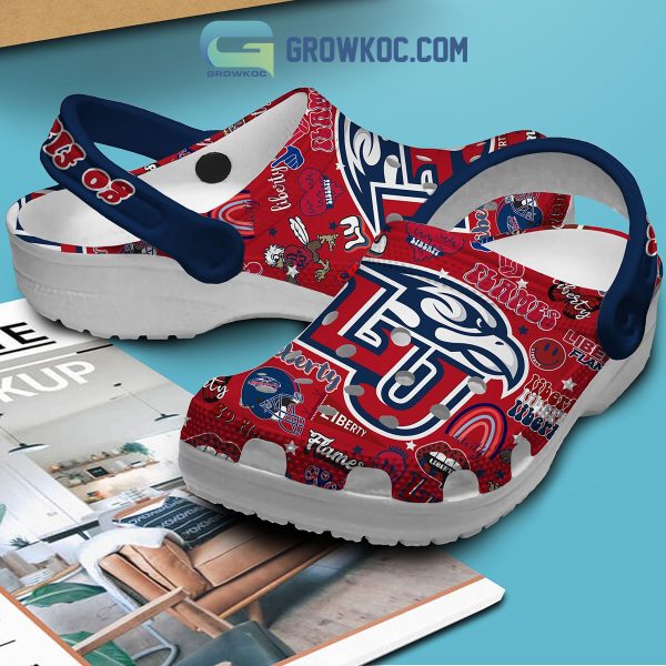 Liberty Flames Love Football Let's Go Clogs Crocs
