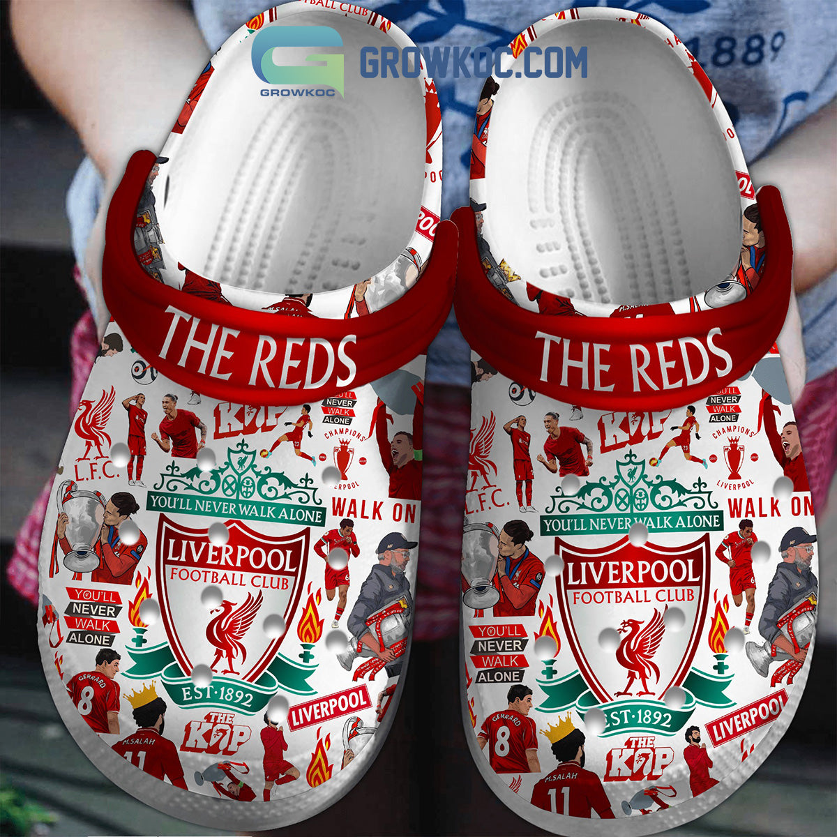 Liverpool Football Club The Reds You'll Never Walk Alone Clogs Crocs