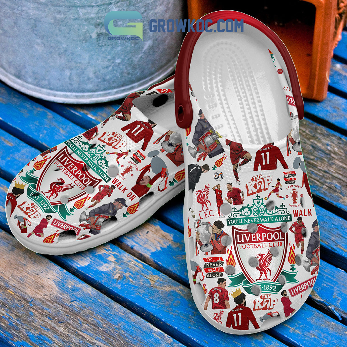 Liverpool Football Club The Reds You'll Never Walk Alone Clogs Crocs