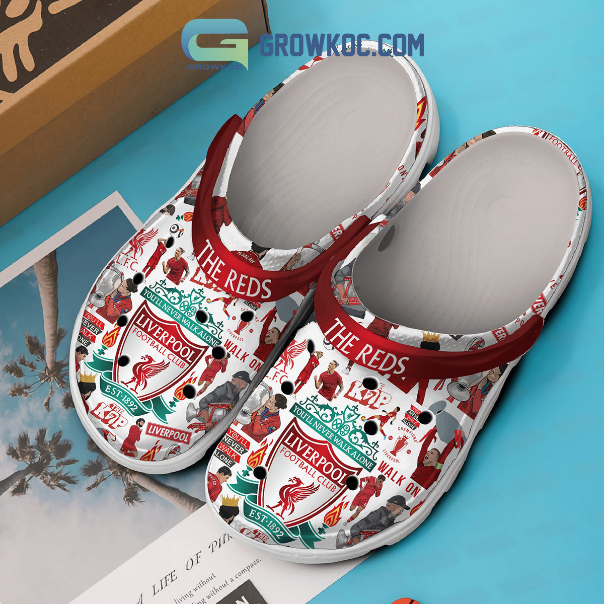 Liverpool Football Club The Reds You'll Never Walk Alone Clogs Crocs