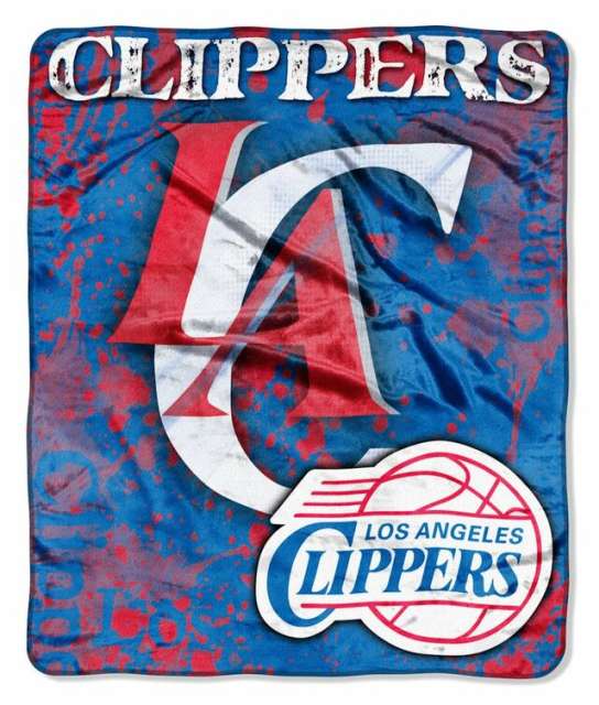 Los Angeles Clippers Throw Blanket 50×60 Drop Down Design