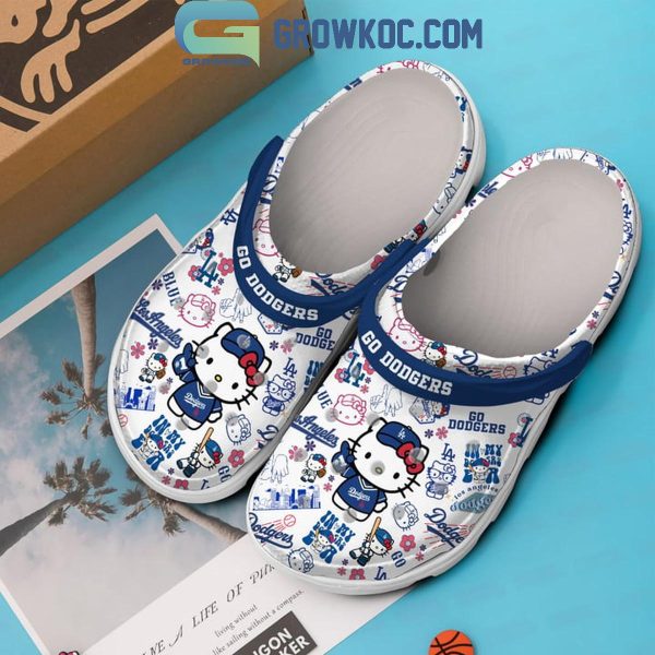 Los Angeles Dodgers Hello Kitty Go Dodgers Crocs Clogs