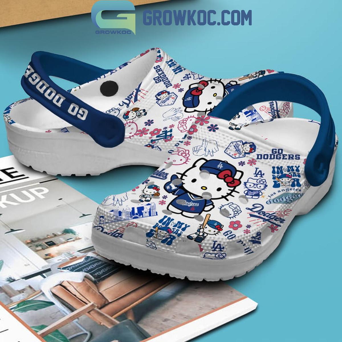 Los Angeles Dodgers Hello Kitty Go Dodgers Crocs Clogs