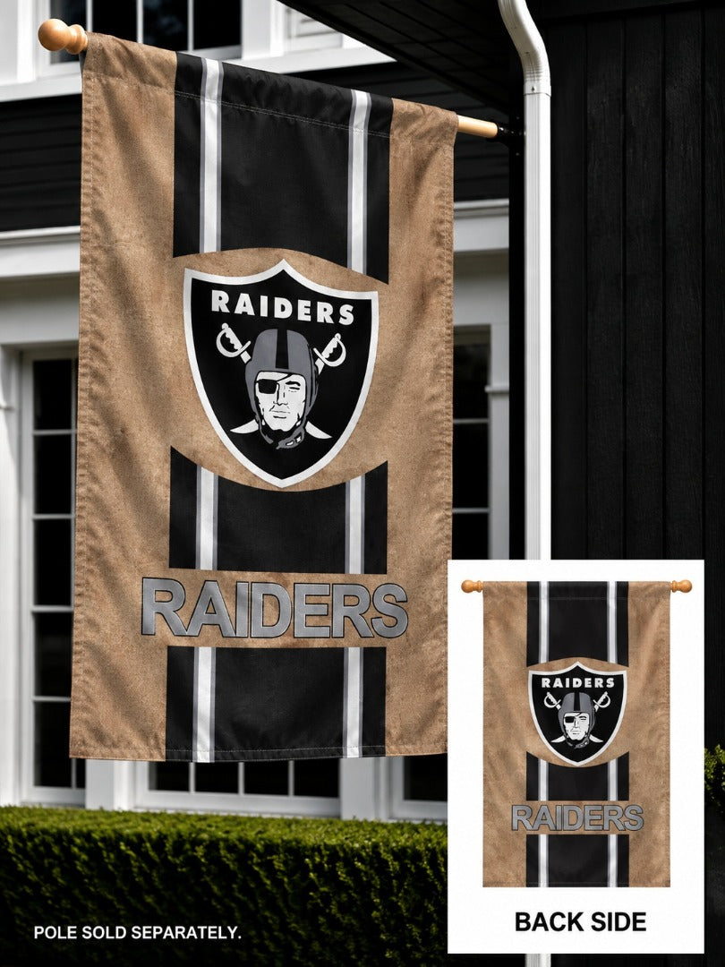 Los Vegas Raiders 2 Sided Burlap Banner