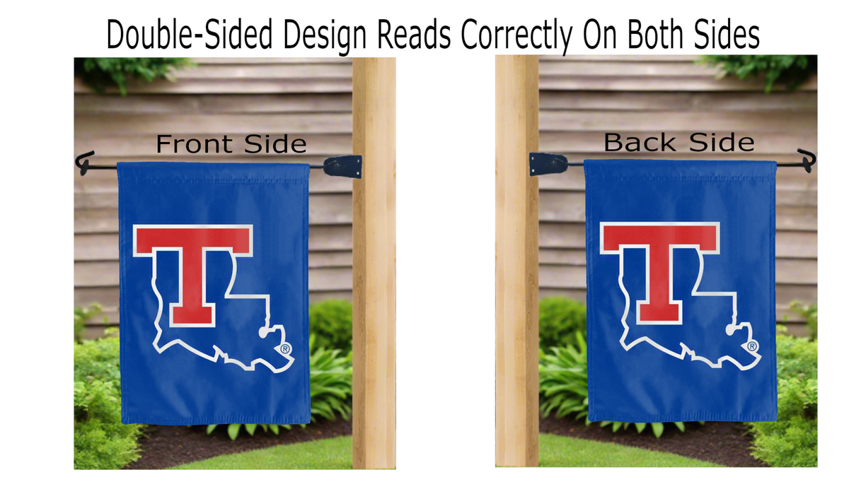 Louisiana Tech - Bulldogs Double Sided Garden Flag