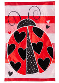Love Bug Valentine Banner 2 Sided Applique